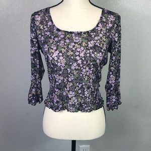 Vintage 90’s Y2K Floral Cropped Top